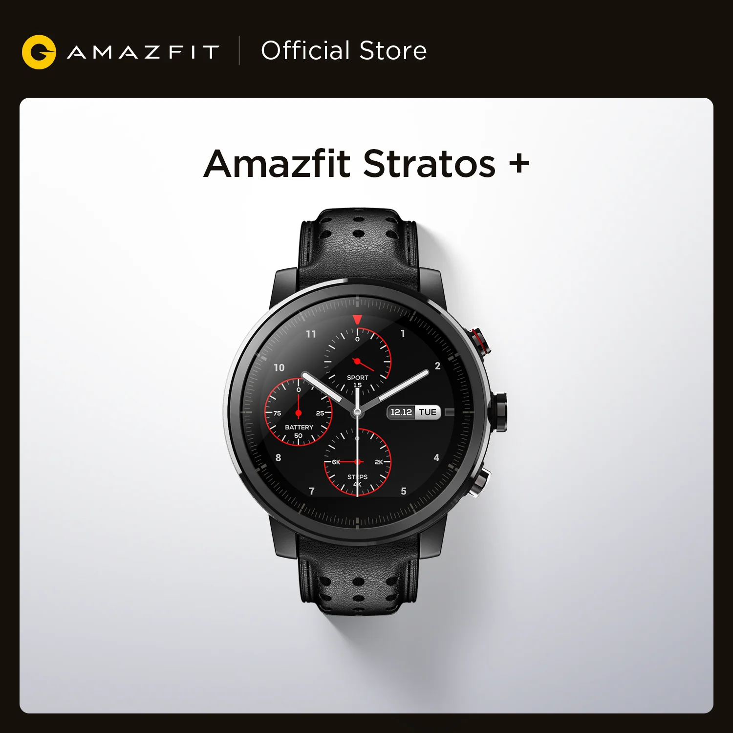 Смарт часы Amazfit Stratos + с ремешком из натуральной кожи|Смарт-часы| |