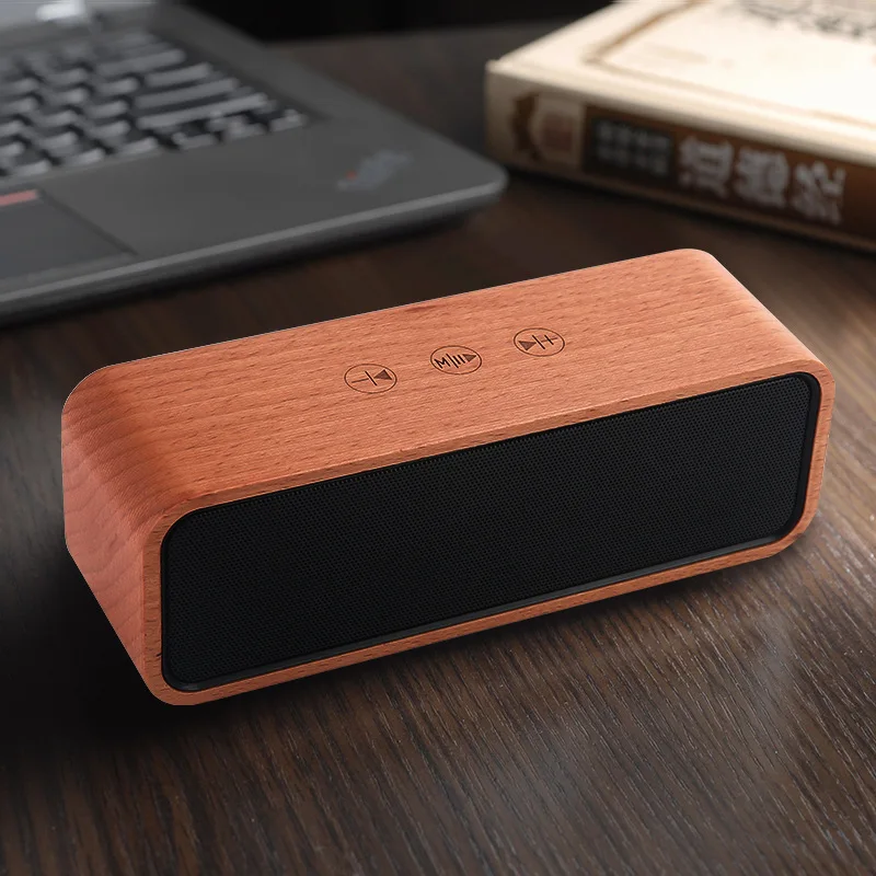 Деревянный удобный открытый Мини bluetooth динамик TF карта памяти беспроводной динамик звуковая система стерео музыка объемное радио