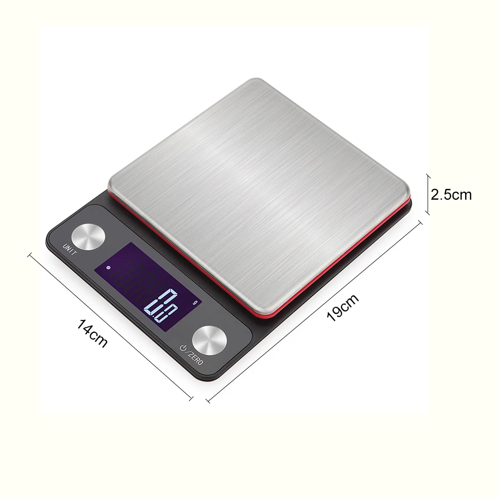 

Hot 3/5/10kg Digital Kitchen Scale Food Scale Multifunction Weight Scale High Accuracy Kitchen LED Electronic Scales for Baking
