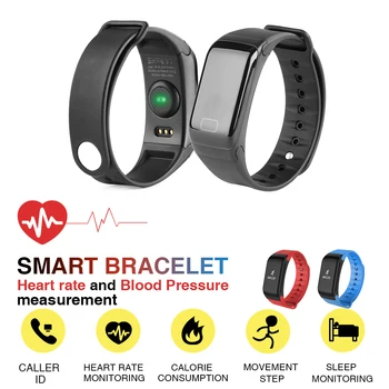 

F1 Smart Bracelet Smart Band Blood Pressure Heart Rate Monitor Fitness Tracker Smart Watch Fitness Bracelet IP65 Waterproof
