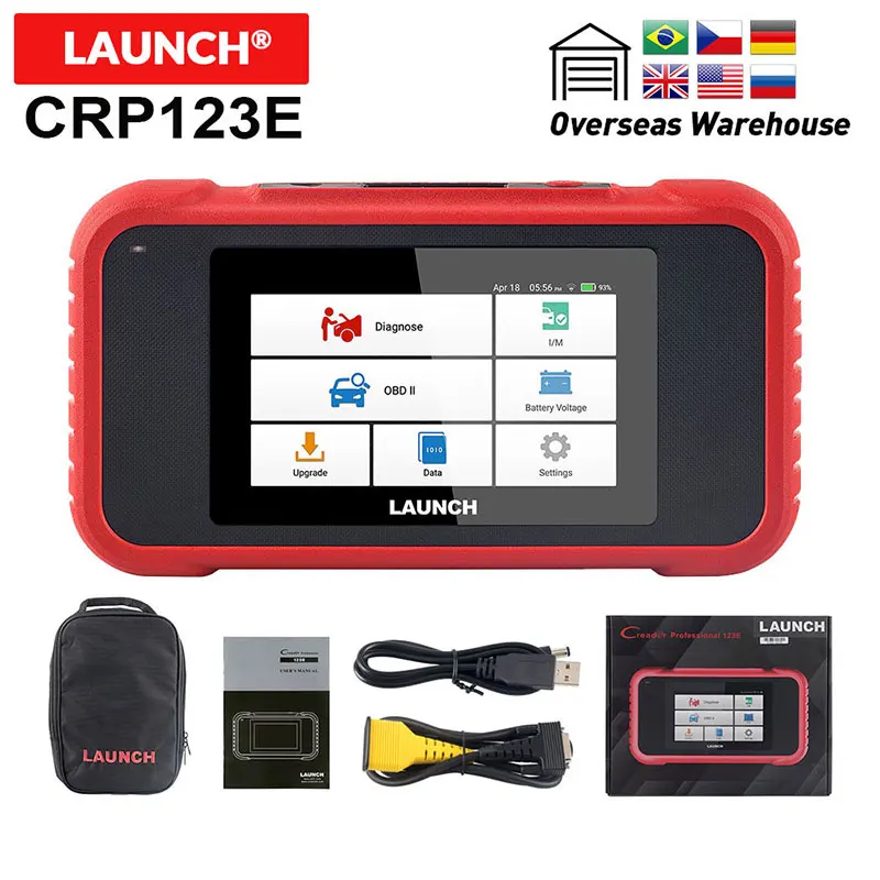 Считыватель кодов launch CRP123E считыватель OBDII ABS SRS диагностический сканер ошибок CRP123