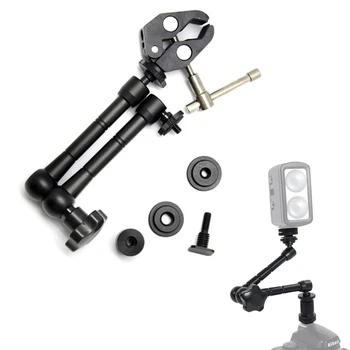 

7"/11" Adjustable Friction Articulating Magic Arm & Super Clamp For Viltrox Monitor DC-70EX DC-90HD LED Light L132T L116T L162T