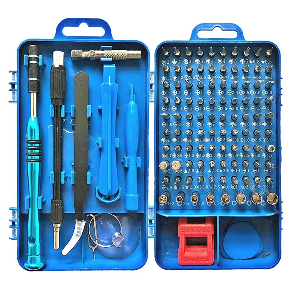 112Pcs Multi-purpose Screwdriver Set Tweezer for Mobile Phone Repair Disassemble Part Replacement Tools Suit