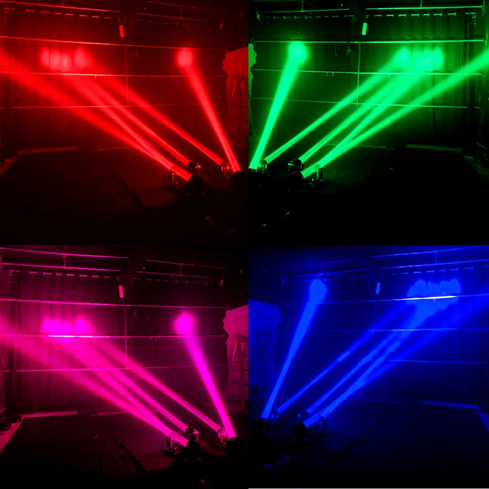 60W Led RGBW 4in1 Beam Moving Head Light Beam Super Bright LED DJ Spot Light Dmx Control Lights With FlightCase led light disco light led stage light