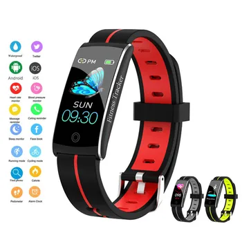 

New Smart Fashion Watch Color Screen Sport Band Heart Rate Sleep Monitor Running Fitness Tracker for Women Men Watch Waterproof