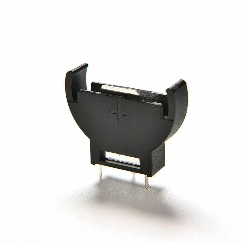 10pcs CR2032 Half-Round Lithium Button Cell Coin Battery Box Holder Case CR 2032 Batteries Holder Socket 3 PIN