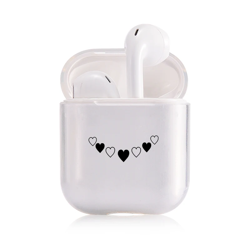 Мягкий милый Чехол Air Pods для Apple airpods, роскошный простой прозрачный чехол Airpods в Bluetooth, аксессуары для наушников - Цвет: I200631