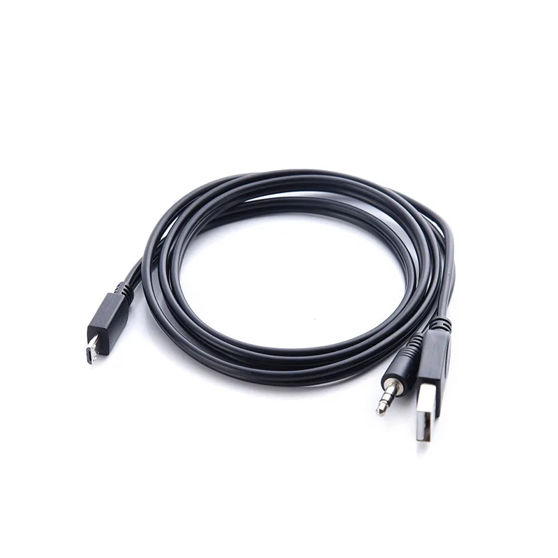 

Card Instert Small Stereo 2-in-1 Audio Data Cable Micro5p Multi-functional Reader Speaker Three Plug Charging Cable