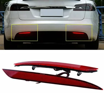 

Car Rear Bumper Light Auto 2pcs Set Reflector For Tesla 3 SX 2012-2020 Exterior