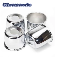 

4pcs 109mm Push Through Center Cap For 4.3in Trailer/Truck 741594 Rims Hub Cover Bore 3.7" Tall Chrome Hubcap Car Accessories