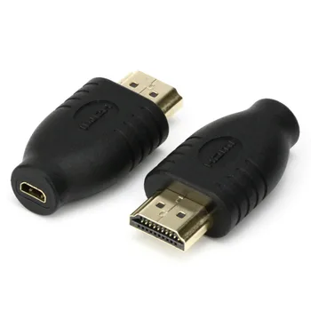 

Universal Standard Black HDMI Male Type A to Micro HDMI Type D Female Socket Converter Travel Connector 100pcs