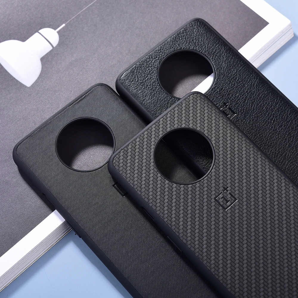 Чехол для телефона Oneplus 7T 8 8T Pro из углеродного волокна кожаный жесткий чехол