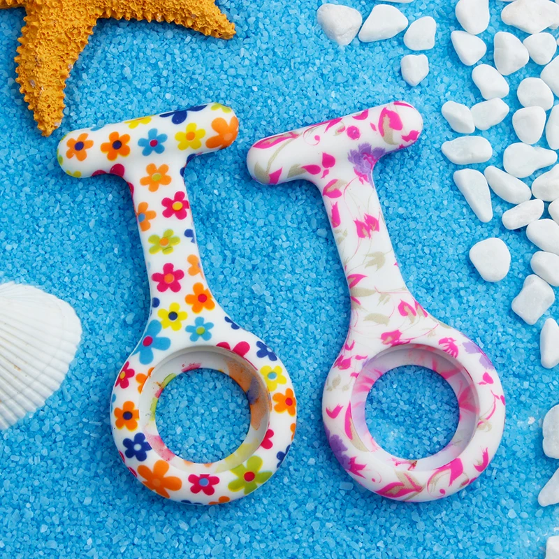 

ALK Vision Nurse Watches Accessories Silicone FOB Pocket Watches Band Strap Fashion Medical Watchband Colorful Pattern