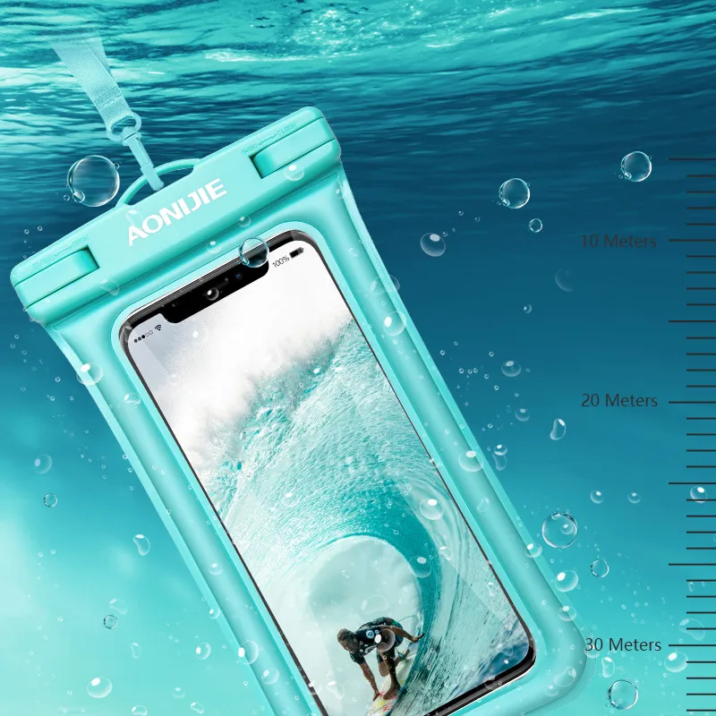 AONIJIE Floatable водонепроницаемый чехол для телефона ТПУ мобильный телефон сумка