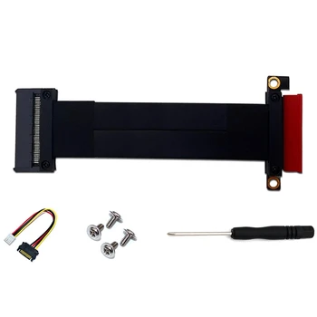 

SFF-8639 U.2 to PCI-E 3.0 4X Ribbon Extender Cable PCI Express Extension Cable 32G/Bps for U.2 NVME SSD