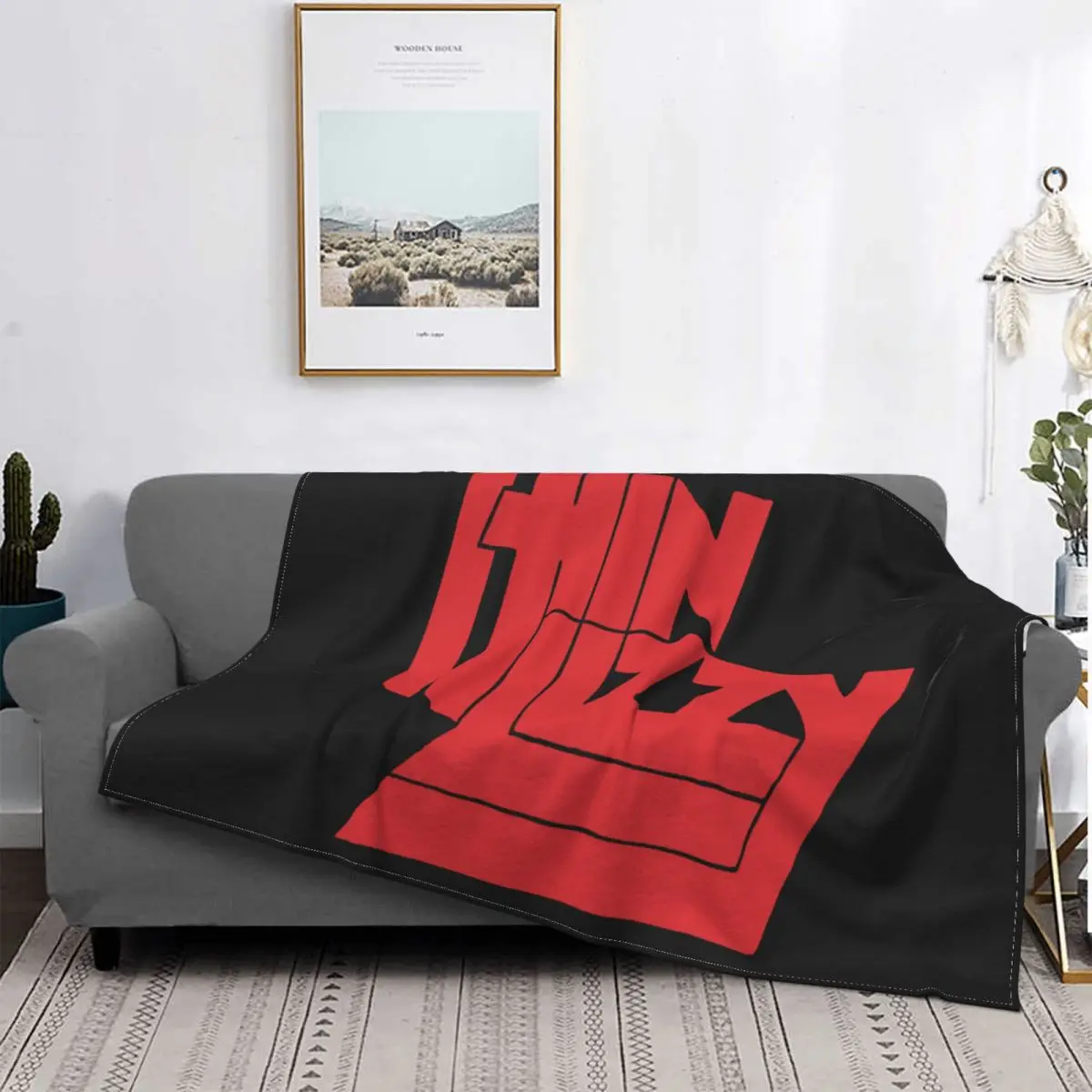 Manta fina Lizzy Ирландия Hard Rock Tour de музыка для cama colcha manta muselina a cuadros Sudadera con capucha | Дом и сад