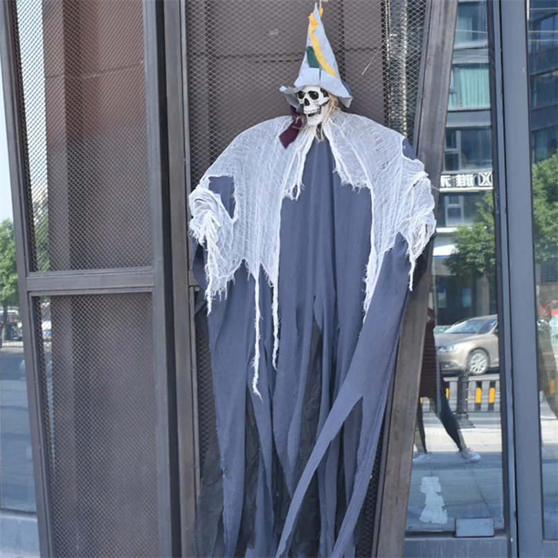 

Voice Control Scary Halloween Ghost Bar Club Haunted House Escape Hanging Halloween Decoration Horror Props Scary Party Supplies