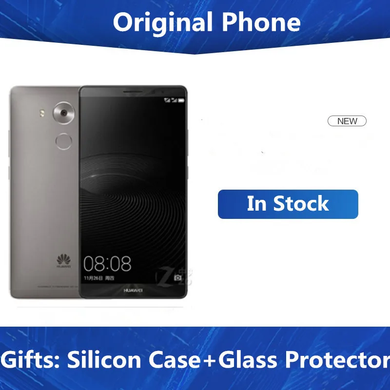 

Multi Languages HuaWei Mate 8 Cell Phone Kirin 950 Octa Core Android 6.0 6.0" FHD 1920X1080 4GB RAM 128GB ROM NFC Touch ID