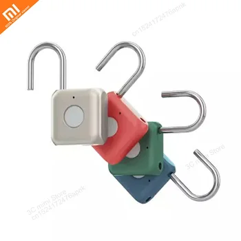 

The latest xiaomi smart fingerprint lock padlock USB rechargeable fingerprint door lock smart padlock quickly unlock