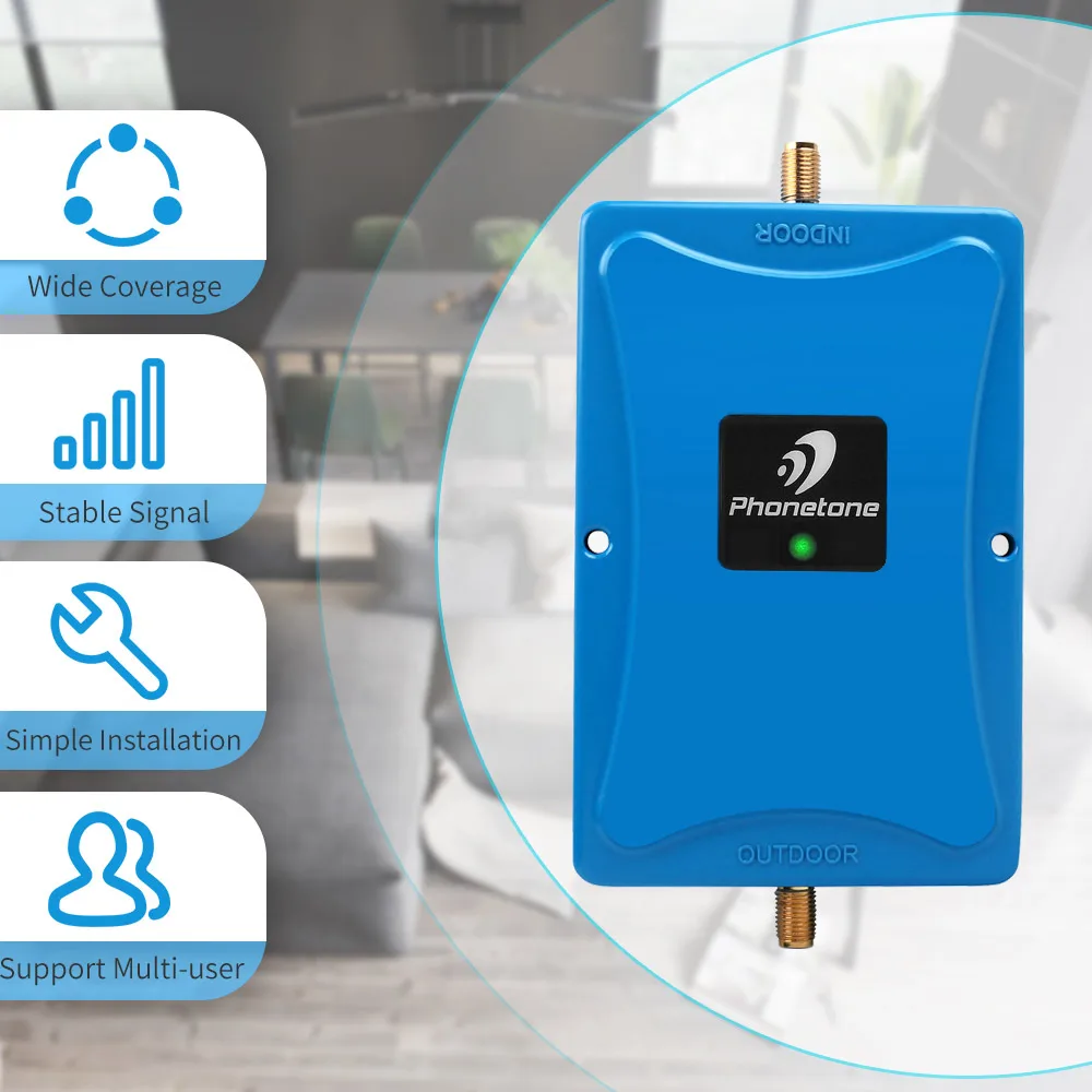 Full smart 2g 3g 4g mobile signal booster 1700mhz Band 4 Gain 72dB mini cell phone signgal repeater amplifier & ALC function kit