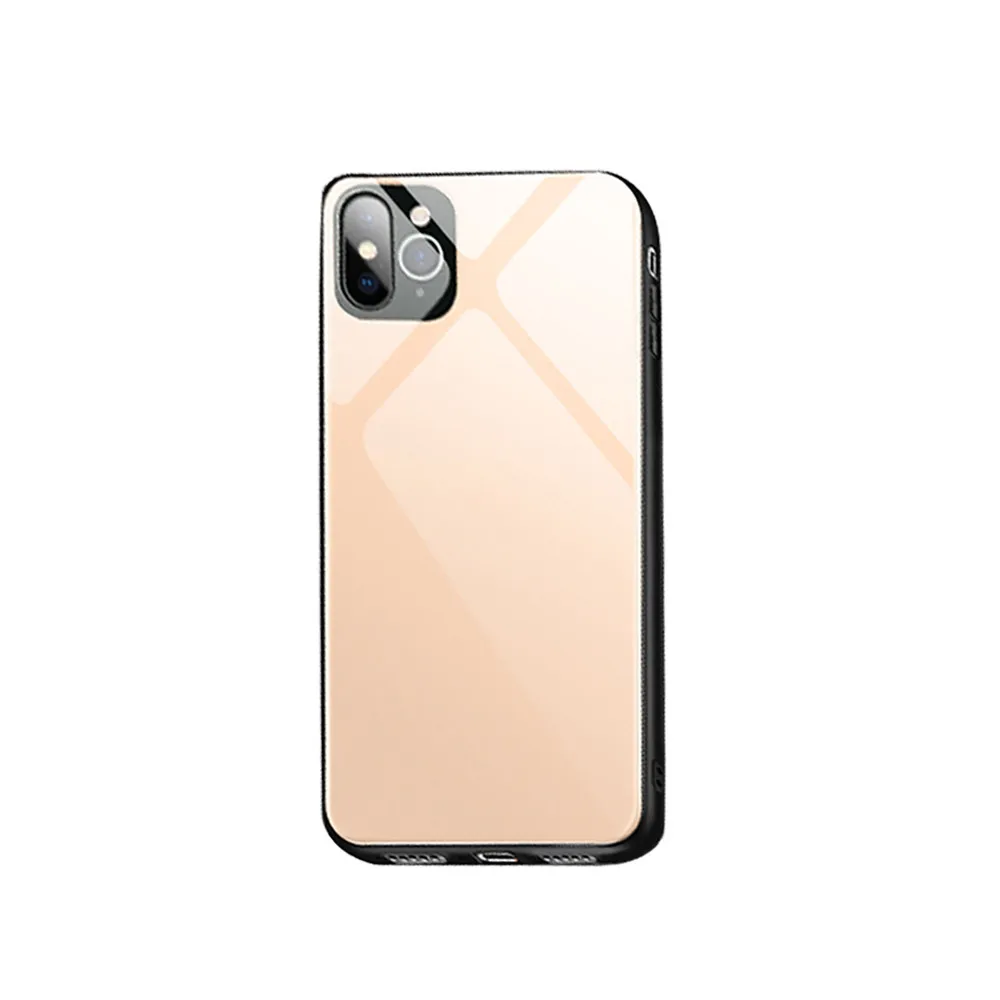 Противоударная стеклянная задняя крышка для iphone XR чехол изменен на 11 Pro задняя камера мягкий край Полное закаленное стекло iphone 11 Pro Чехол