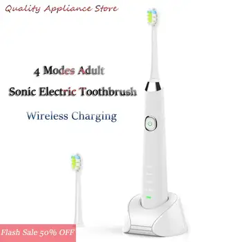 

USB Portable Intelligent 4 Modes Automatic Ultrasonic Vibration Electric Toothbrush Teeth Whitening Instrument Oral Hygiene Tool