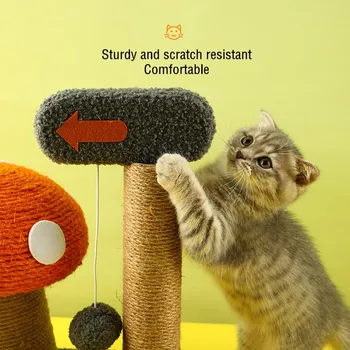 Pet Cat Tree with mushroom design 3