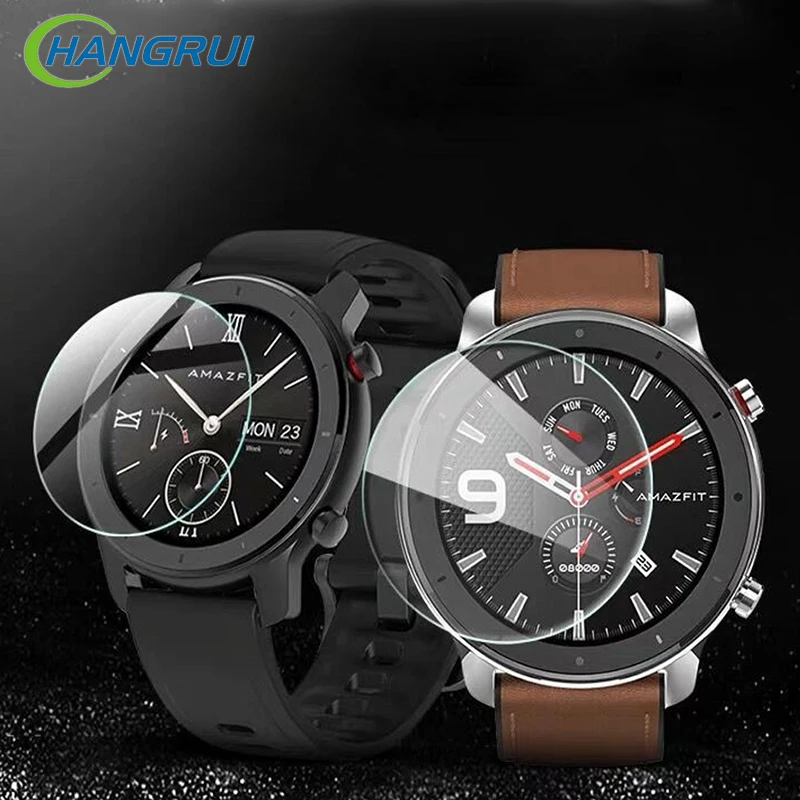 Стекло Hangrui для XiaoMi Amazfit GTR 47 HD прозрачное закаленное стекло мм 42 защитная пленка