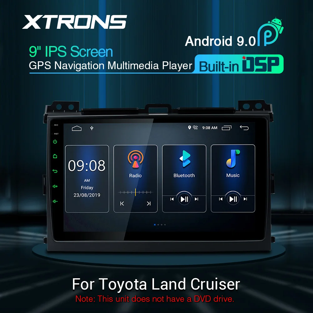 XTRONS 9 &quotIPS DSP Android 0 для Toyota Land Cruiser Prado 2002-2009 Lexus GX470 автомобильный мультимедийный