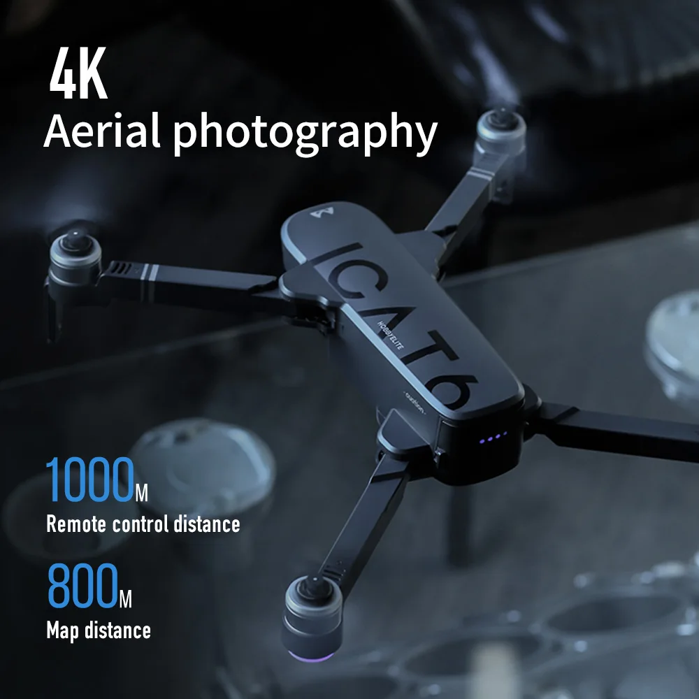 SMRC ICAT6 4K 5G RC Дрон HD Gimbal камеры Wi Fi gps FPV Квадрокоптер 120 градусов широкоугольный