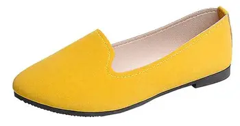 

YEELOCA 2020 Flats Shoes Cute Candy Color Shoes Loafers m002 Female Comfort Slip On Round Toe Ballet XS888