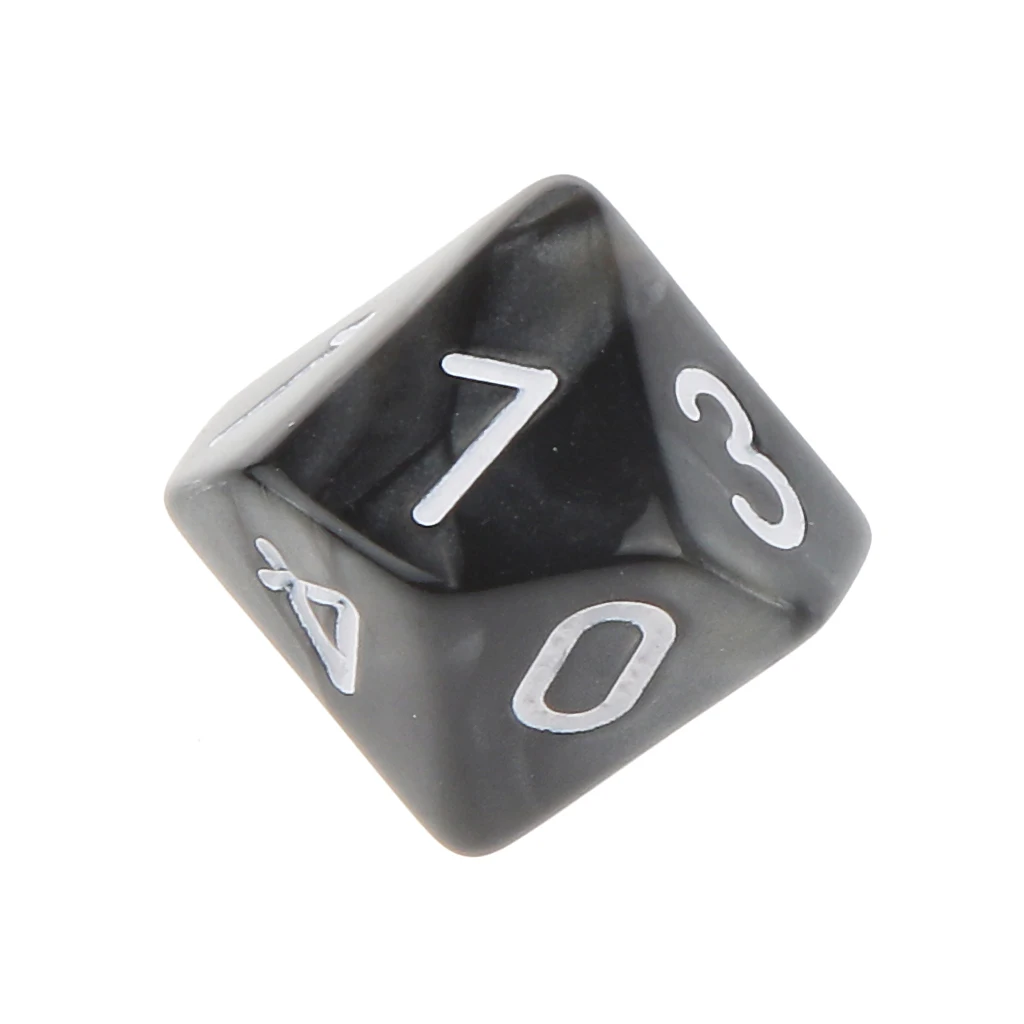 20x 22mm Ten Sided Dice D10 for Playing Dungeons D&D TRPG Roleplay Game Toys Party Gambling Dices Game Digital Dices