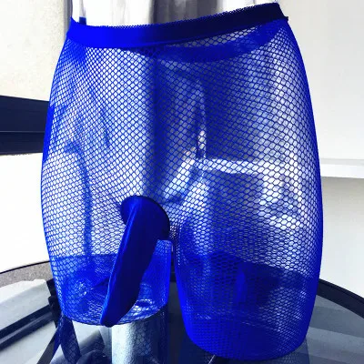New JJ Cover Pantyhose Men's Fishnet Stockings Bottoming Sexy Pantyhose Male Underwear Mesh Grid Stockings Exotic Man Sex Tights