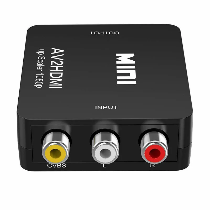 

AV to HDMI Converts Analog Composite Input To HDMI 1080p (60HZ) Output White RCA To HDMI Converter White/Black