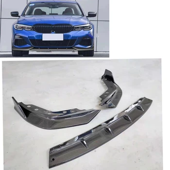 

Black Carbon Fiber Paint Front Lip Spoiler Splitter For BMW 3 Series G20 2019