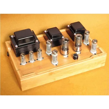 

130W Class A pure manual tube power amplifier,6P1 parallel single-ended amplifier, rated output power 7w + 7w