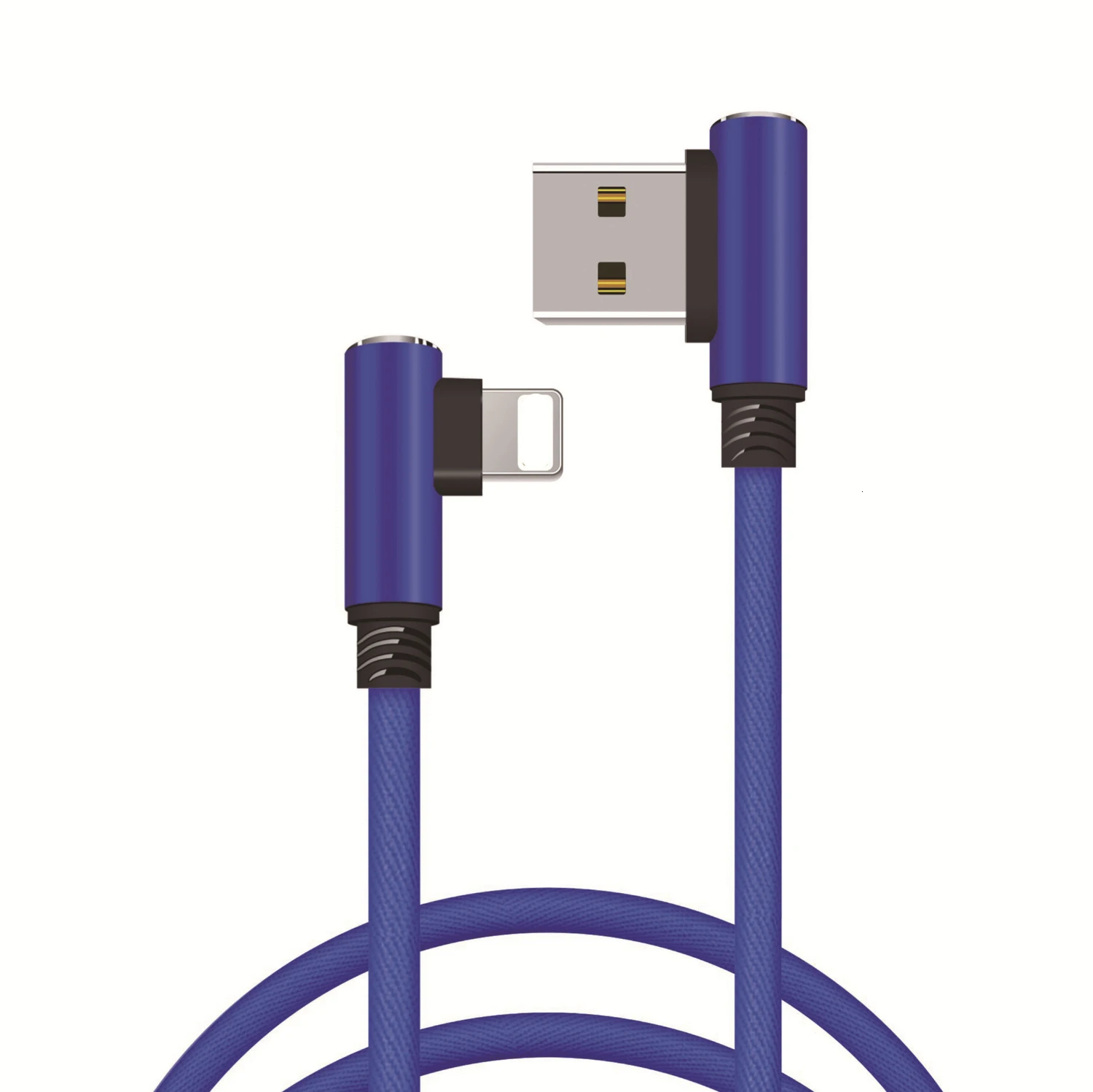 Зарядное устройство для мобильного телефона, Usb кабель для Iphone 11 Pro MAX XS X XR 5 6 6S 7 8 Plus Ipad Mini 4, кабели для быстрой зарядки - Цвет: Синий