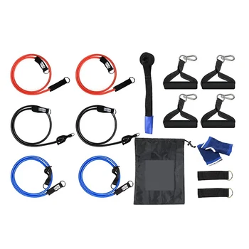 

Resistance Bands Set Fitness Elastic Bands Puller Multi-functional Muscle Strength Yoga Training Rope Belt Exercise Equipment