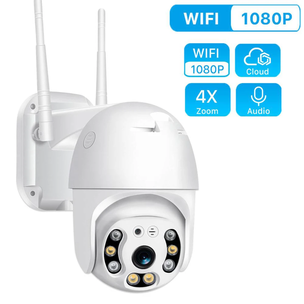 

1080P PTZ Security WIFI Camera Outdoor Speed Dome Wireless IP Camera CCTV Pan Tilt 4X Zoom IR Network Surveillance ip camara cam