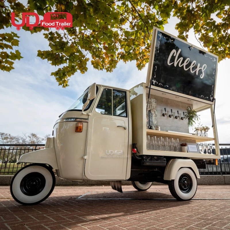 Personalizzato Seoul Salsiccia Carrello Per Alimenti Trike Coffee Van Piaggio Ape Food Truck Beer Bar Juice Bbq Breakfast Food Trailer