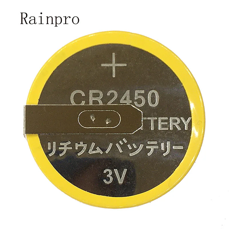 Литиевая батарея Rainpro 2 шт./лот CR2450 3 В с кнопкой сварки стоек для Рисоварки |