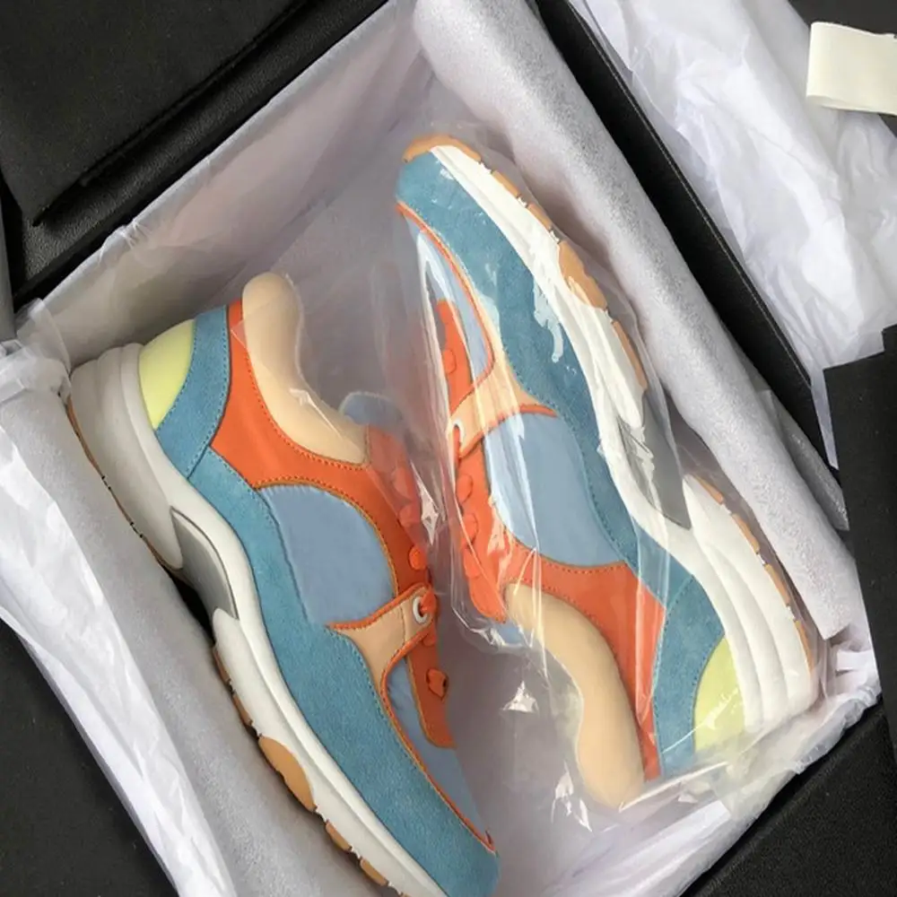 

Fashion Paris Designer Shoes Brand Flats Trainers Casual Shoes For Women Party Lovers Party Dresses Leather Sneakers Shoe