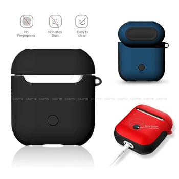 

Luxury Soft TPU + PC Silicone Cover For Airpods 1 2 Colorful Bluetooth Earphone Case For Apple Airpods Silicone Cover Accessorie