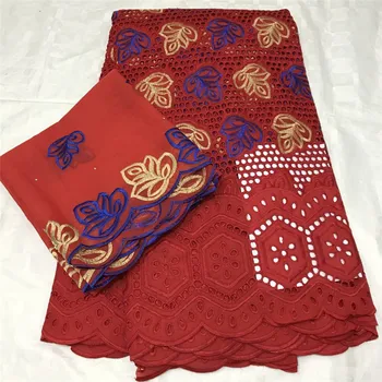 

Swiss lace fabric 2020 embroidery African lace fabrics 100% cotton Dry lace Swiss voile lace in Switzerland 4L03081