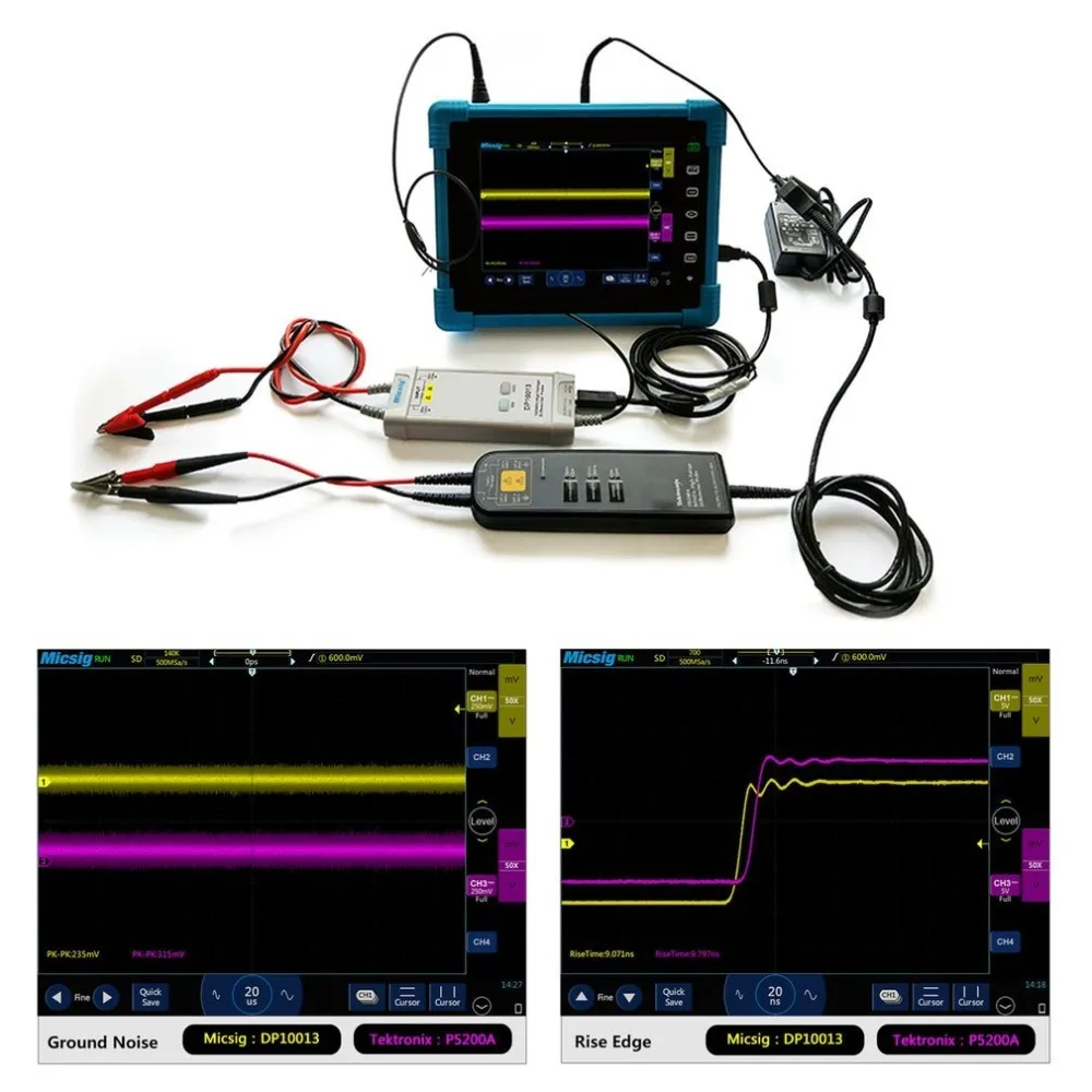 US $159.95 Oscilloscope 1300V 100MHz High Voltage Differential Probe Kit 35ns Rise Time 50X500X Attenuation Rate DP10013