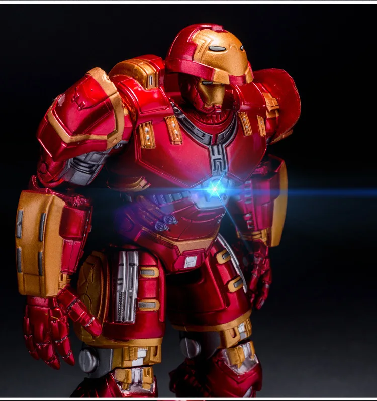 

CapitaMall Anime Avengers 2 Anti-Hulk Iron Man Mechanical Robot Movable Joint Luminescent Garage Kit