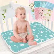 Пеленка для пеленок, переносная хлопковая детская Пеленка, складная, водонепроницаемая, для ухода за ребенком, передняя, мягкая, для путешествий, игровой коврик cambio pannolino#25