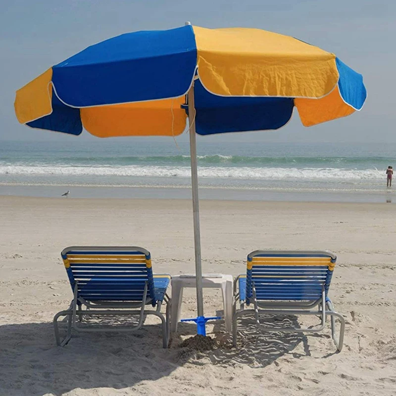 Outdoor Beach Umbrella Easy To Install Windproof and Durable Holders Parasol Pole Base Screw Bracket Portable Universal Fishing