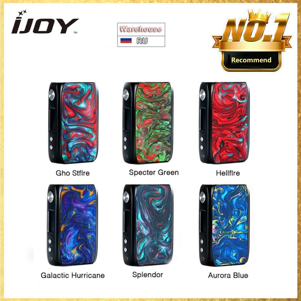 Оригинальный боксмод IJoy Shogun Univ 180W чипсет UNIV на батарее 18650 без аккумулятора