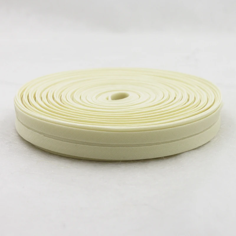 Cotton Polyester Bias Tape 12mm Fold Ribbon Solid Color 18yard/roll DIY Garment Sewing Trimming